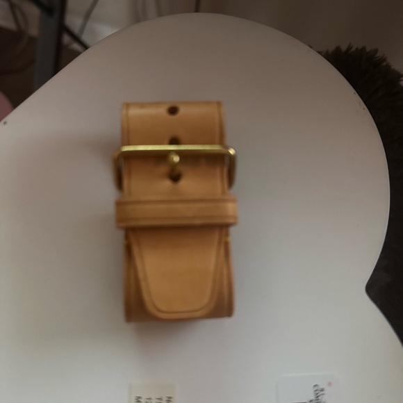 Authentic pre owned Louis Vuitton Gold and Tan Belt for Bag - Picture 5 of 5